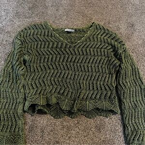 American Eagle Green Sweater